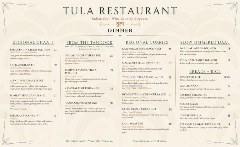 TULA RESTAURANT || Little Straw Vineyards